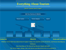 Tablet Screenshot of everything-about-tourism.com